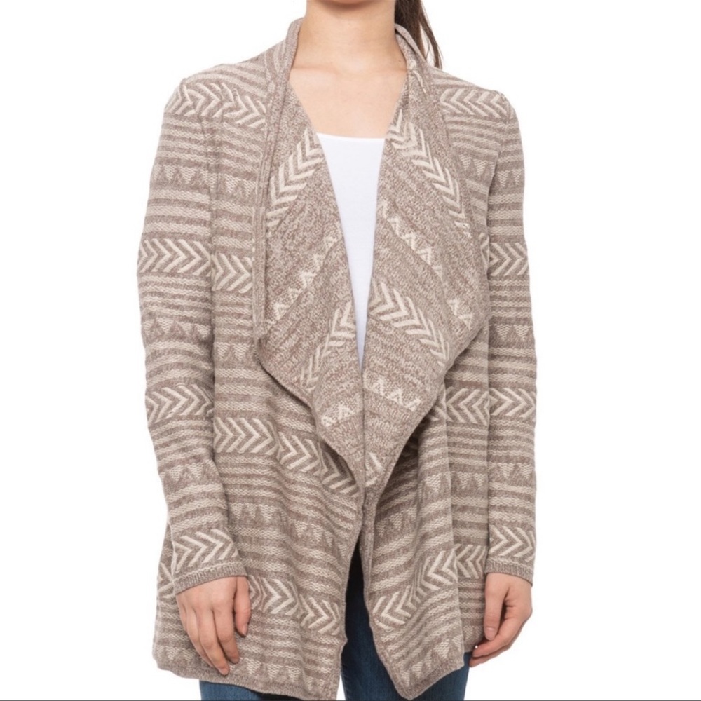 Lucky Brand Geo Stitch Cardigan Sweater size L - Picture 1 of 12